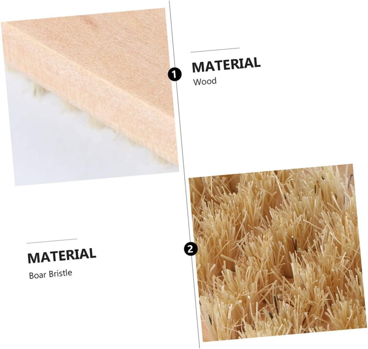 Healvian 4Pcs Wooden Bristle Nail Cleaning Brush for Manicure and Pedicure Soft but Firm Double Sided Fingernail Cleaner Portable Nail Art Tool for Home Bathroom Travel and Pet Paw Care image number 1