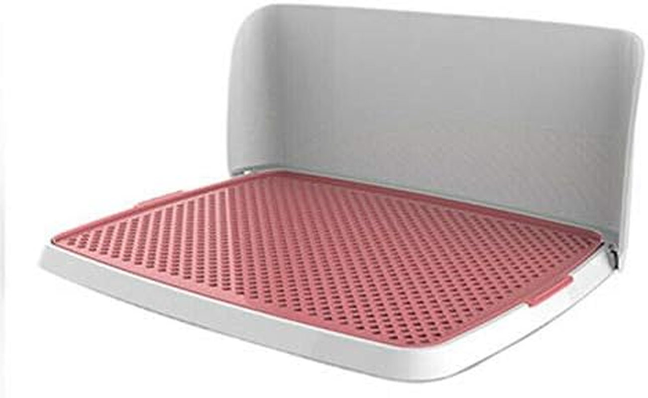 Detachable PET Dog Puppy Potty Training Tray PAD Pee Toilet (L, Blue)