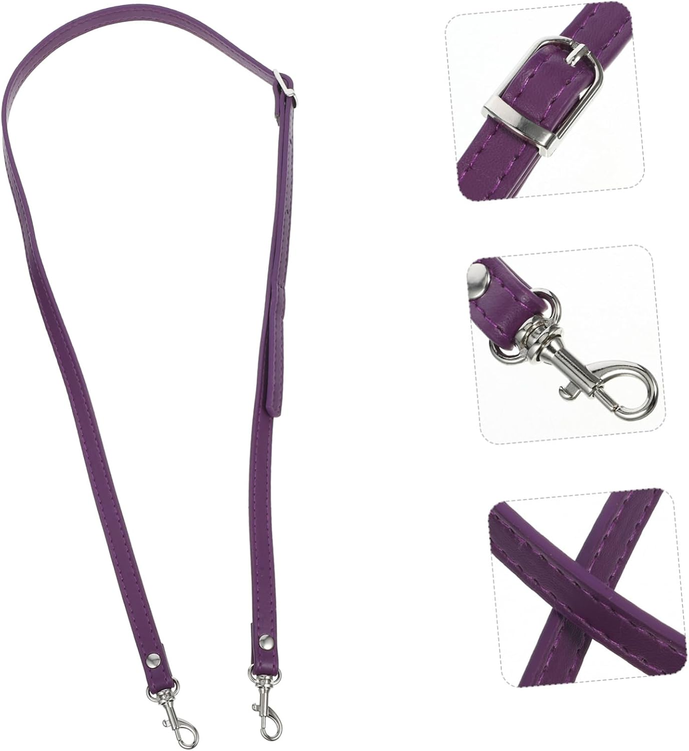 OHPHCALL 3Pcs Adjustable Bag Strap Handbag Belt Shoulder Bag Handle Leather Replacement Tote Accessories Pu Synthetic Leather DIY Crossbody Pouch Belt image number 7