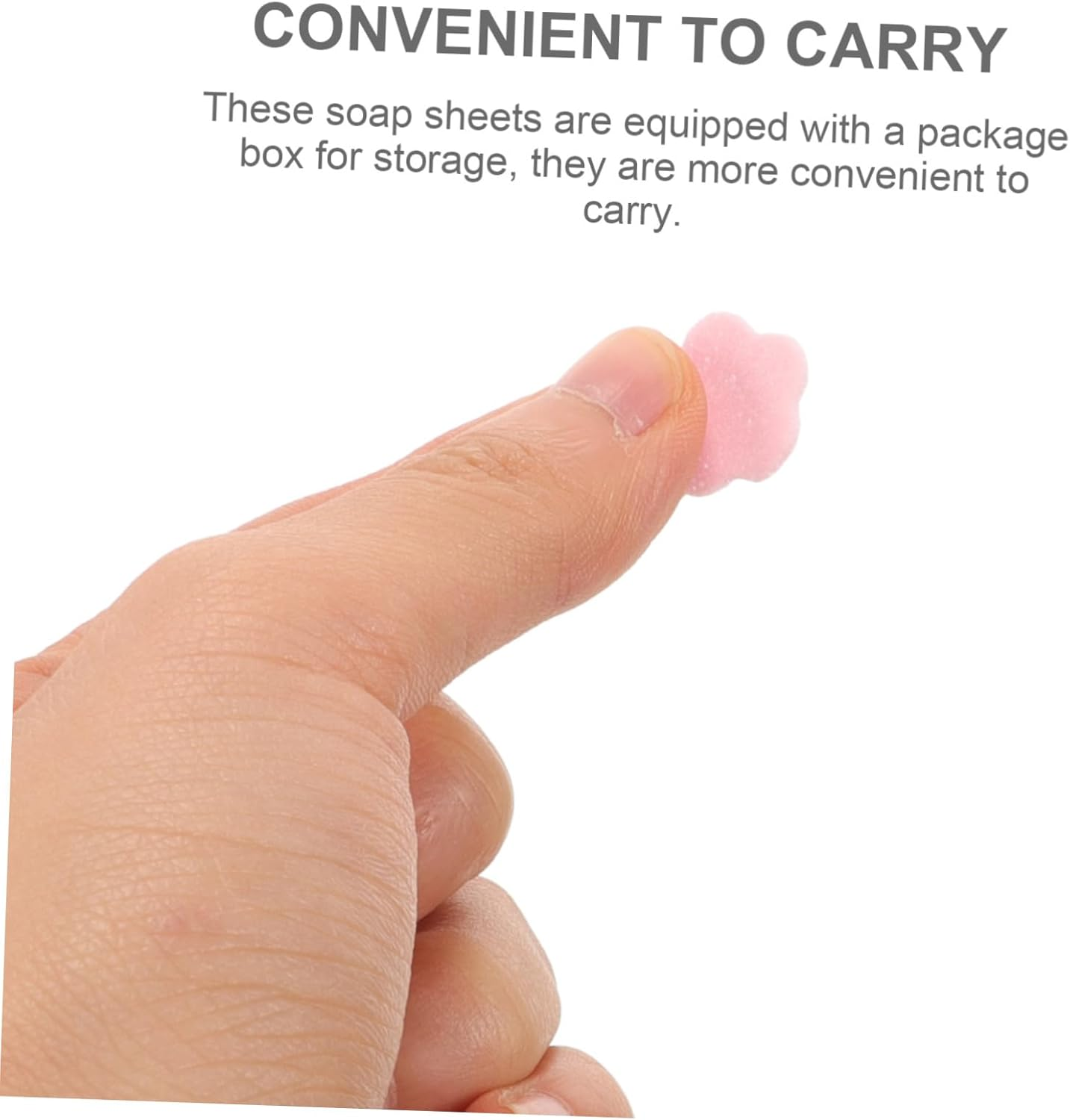 BESPORTBLE Travel Toiletries Soap Sheets Portable Hand Cleaning Soap Flakes Travel Toiletries image number 1