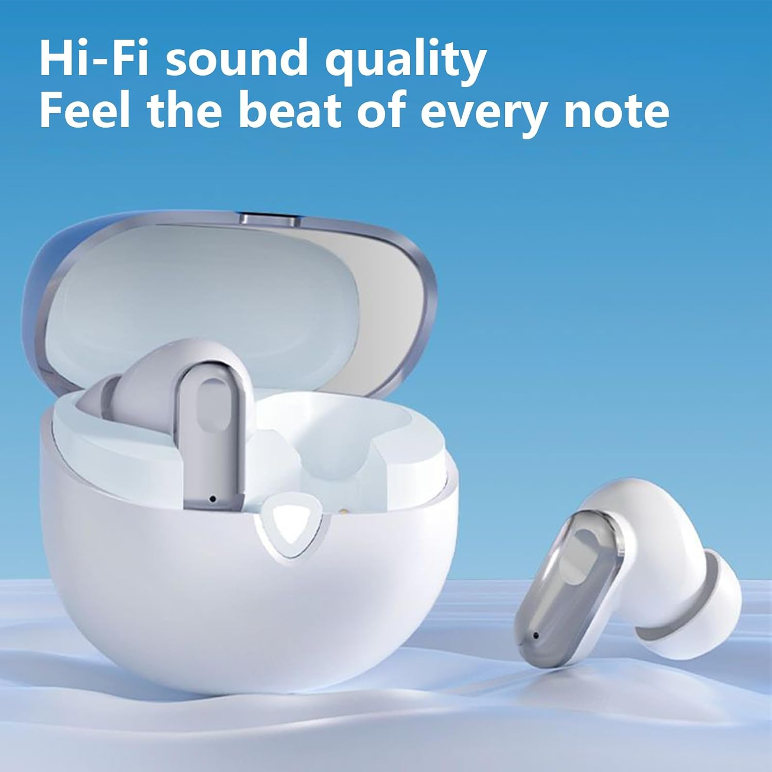 Moreeulsi Wireless Earphones, Noise Cancelling Wireless Ear Buds, Stereo Deep Bass Sound Fast Charging Headset, Electronic Gadgets Earphones Clear Calls for Smartphones Tablets image number 1