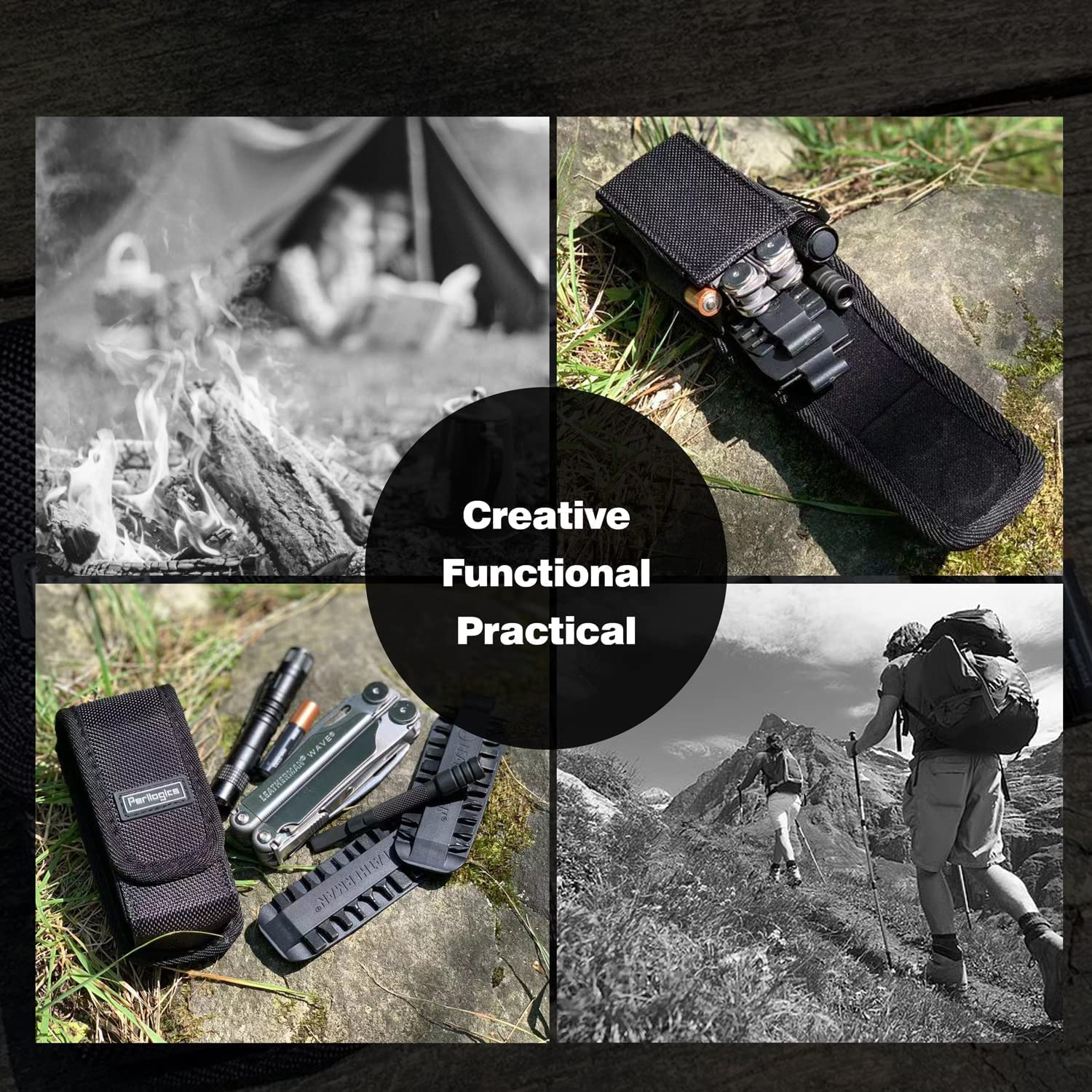 Leatherman Sheath Replacement by Perilogics. Magnetic Closure Pouch Fits Wave plus Wingman Charge Surge Super Tool 300 Signal Free P2 P4. Fits Tool up to 4.5 Inch in Length Black image number 3