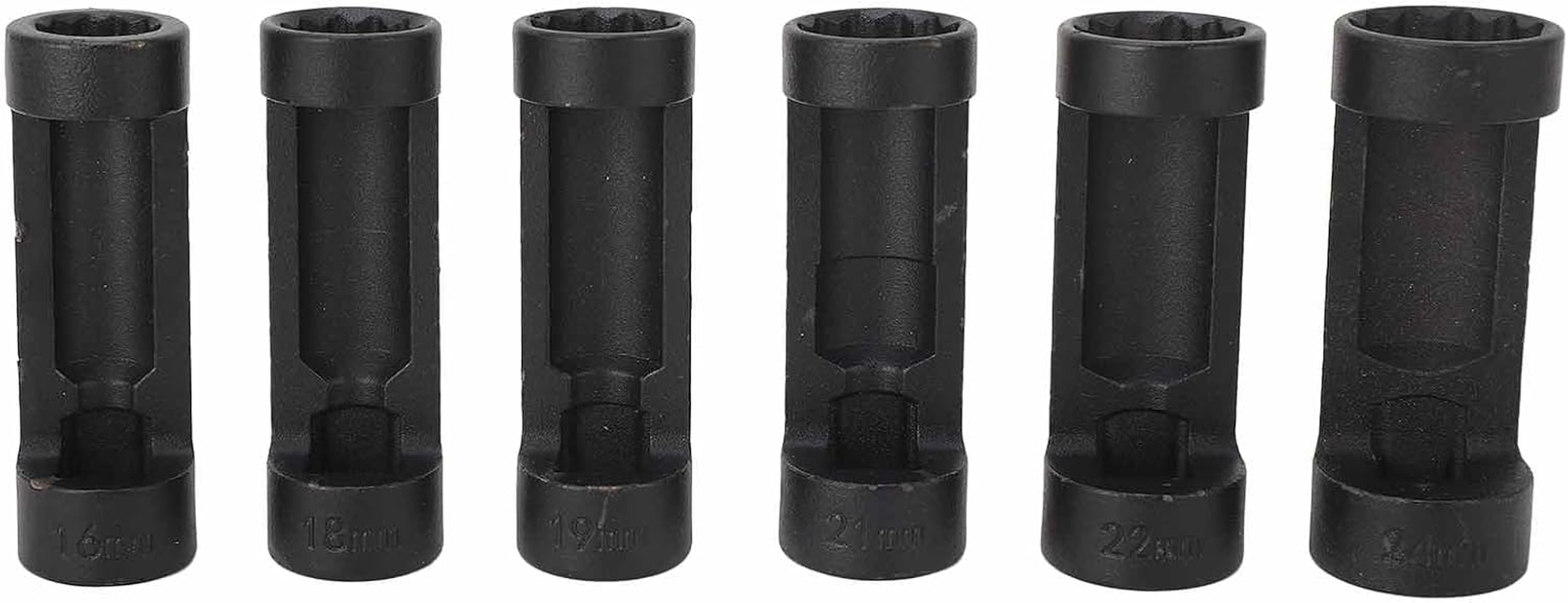 Strut Nut Socket Set, 16Mm 18Mm 19Mm 21Mm 22Mm 24Mm, Suspension Strut Spreader Socket, Suspension Strut Socket Tool with 12 Points, Easy Removal for Cars image number 1