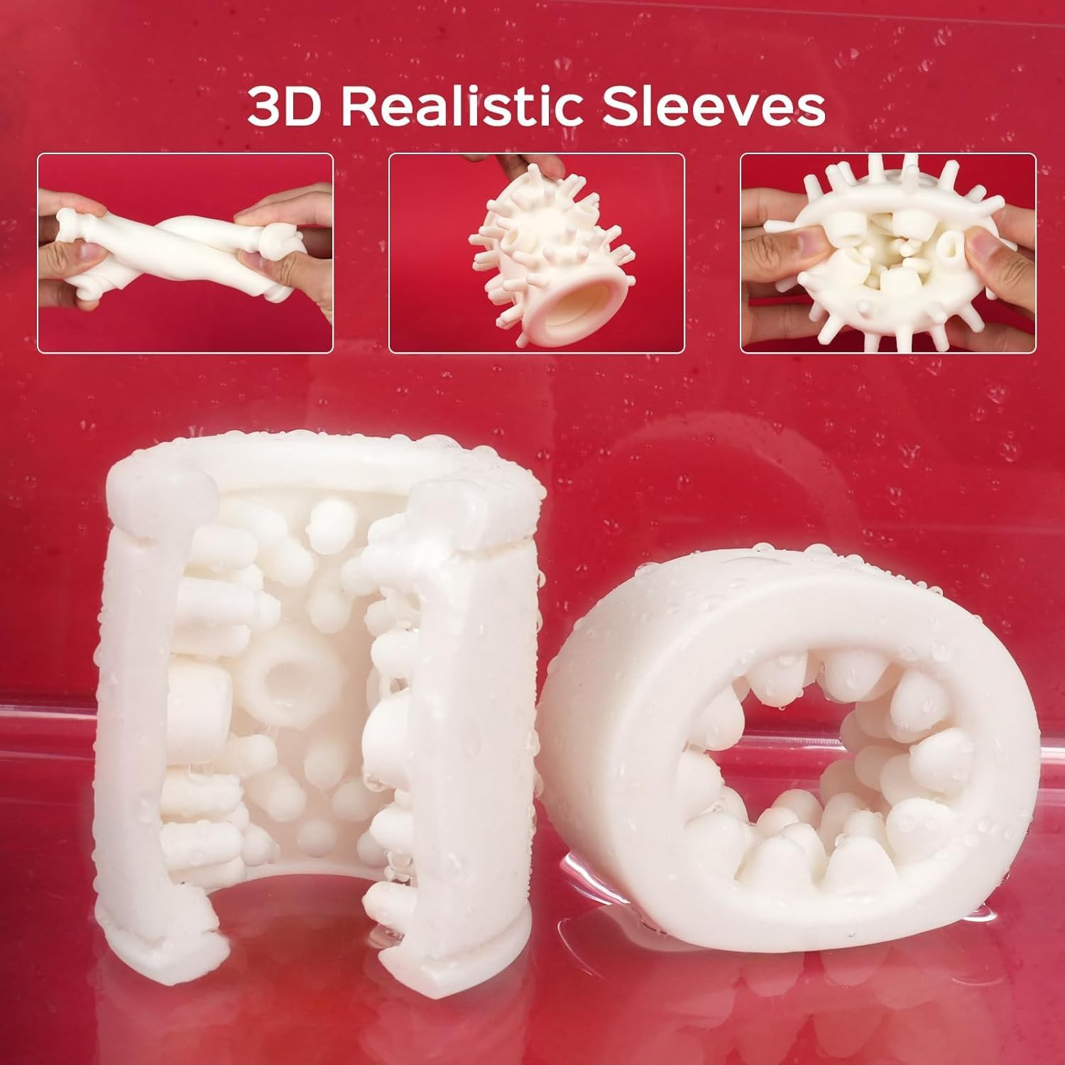 Male Masturbator Adult Sex Toys for Men - Dual-Sleeve Automatic Thrusting Rotating Vibrating Sex Machine Penis Vibrator Stroker, Mens Masturbators Cup Oral Sex Toy Pocket Pussy for Men image number 6