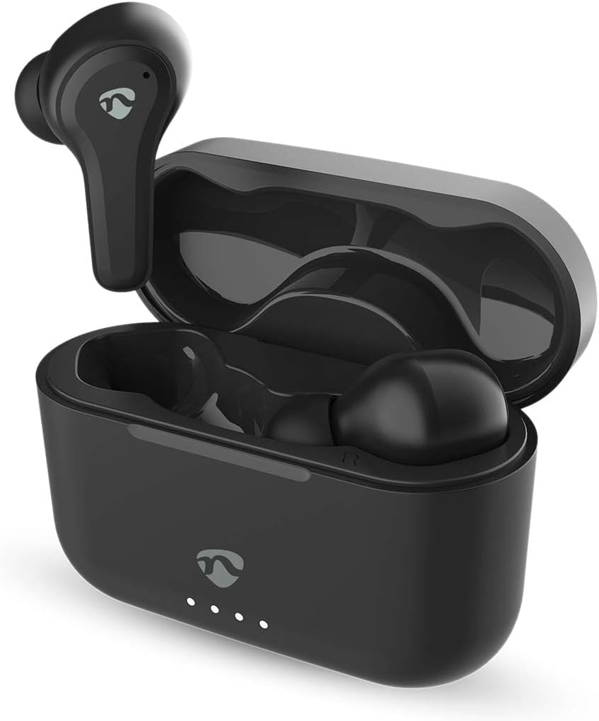 Nedis Fully Wireless Headphones - Hybrid (ENC + ANC) - Bluetooth - Max. Battery Playtime: 36 Hours - Touch Control - Charging Case - Wireless Charging Case - Built-In Microphone image number 5
