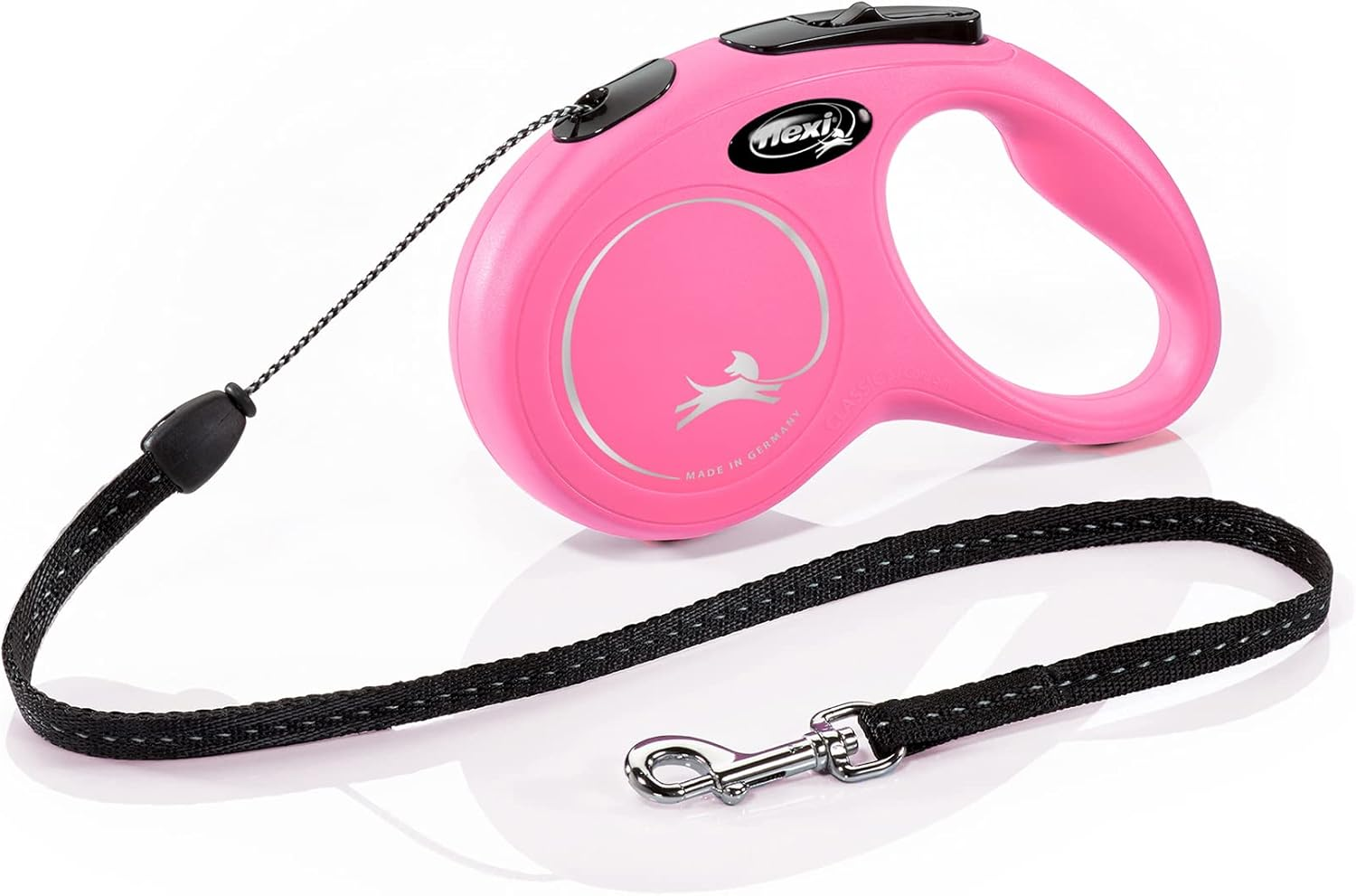 Flexi New Classic Cord Pink Small 5M Retractable Dog Leash/Lead for Dogs up to 12Kgs/26Lbs image number 3