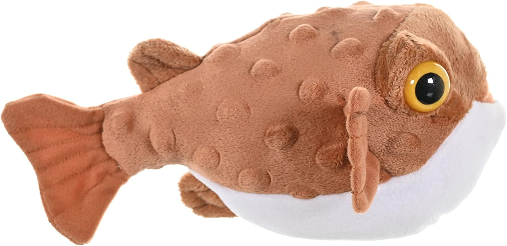 Wild Republic Cuddlekins Mini Pufferfish Plush Toy, 8 Inch image number 5