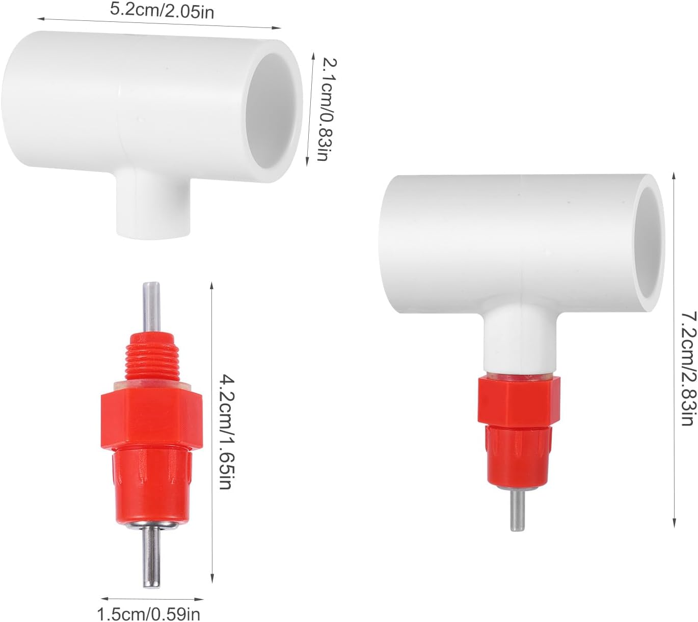 10Pcs Chicken Waterer Nipples, Automatic Chicken Waterer Nipples Poultry Water Nipples Horizontal Chicken Water Nipples Practical Accessories image number 3