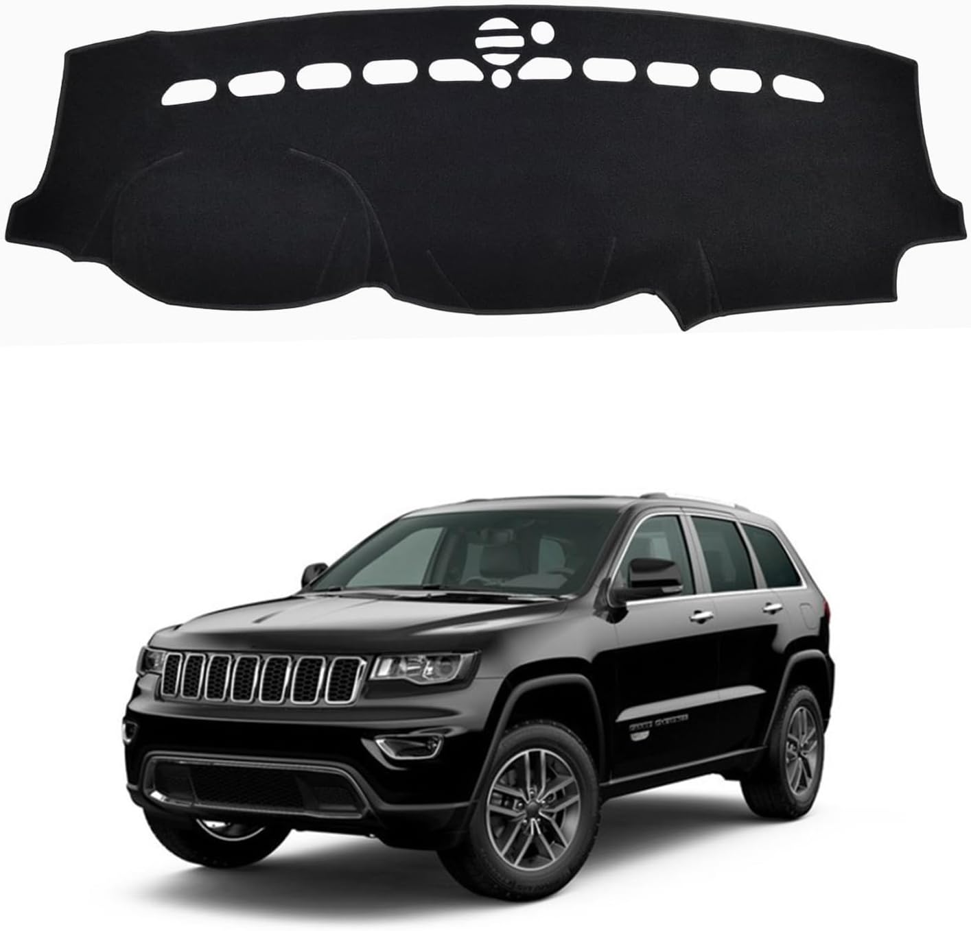 Dash Cover Mat for Jeep Grand Cherokee 2011-2019 2020 2021 Dashboard Cover Protector Interior Accessories Sunshade anti Glare Pad Mat Carpet (NOT for Jeep Cherokee & Grand Cherokee L) image number 2