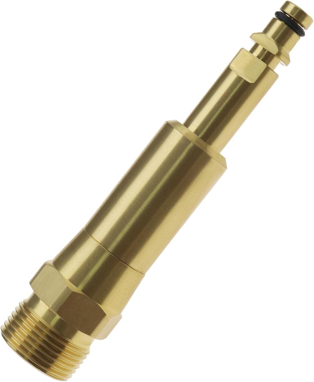 The Lord of the Tools Quick-Click Adaptor for High Pressure Hoses with M22X1.5 Internal Thread Compatible K&auml;rcher K2 K3 K4 K5 K6 K7 Washer Brass 108Mm Length (LOT603_HDW) image number 6