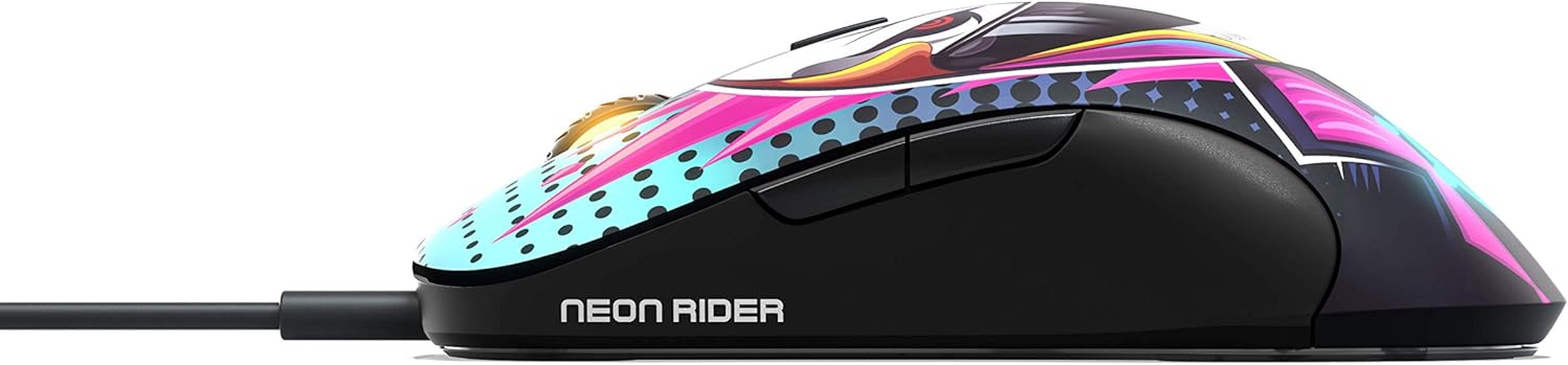 Steelseries Sensei Ten Neon Rider Edition Gaming Mouse &ndash; 18,000 CPI Truemove Pro Optical Sensor &ndash; Ambidextrous Design &ndash; 8 Programmable Buttons &ndash; 60M Click Mechanical Switches &ndash; RGB Lighting
