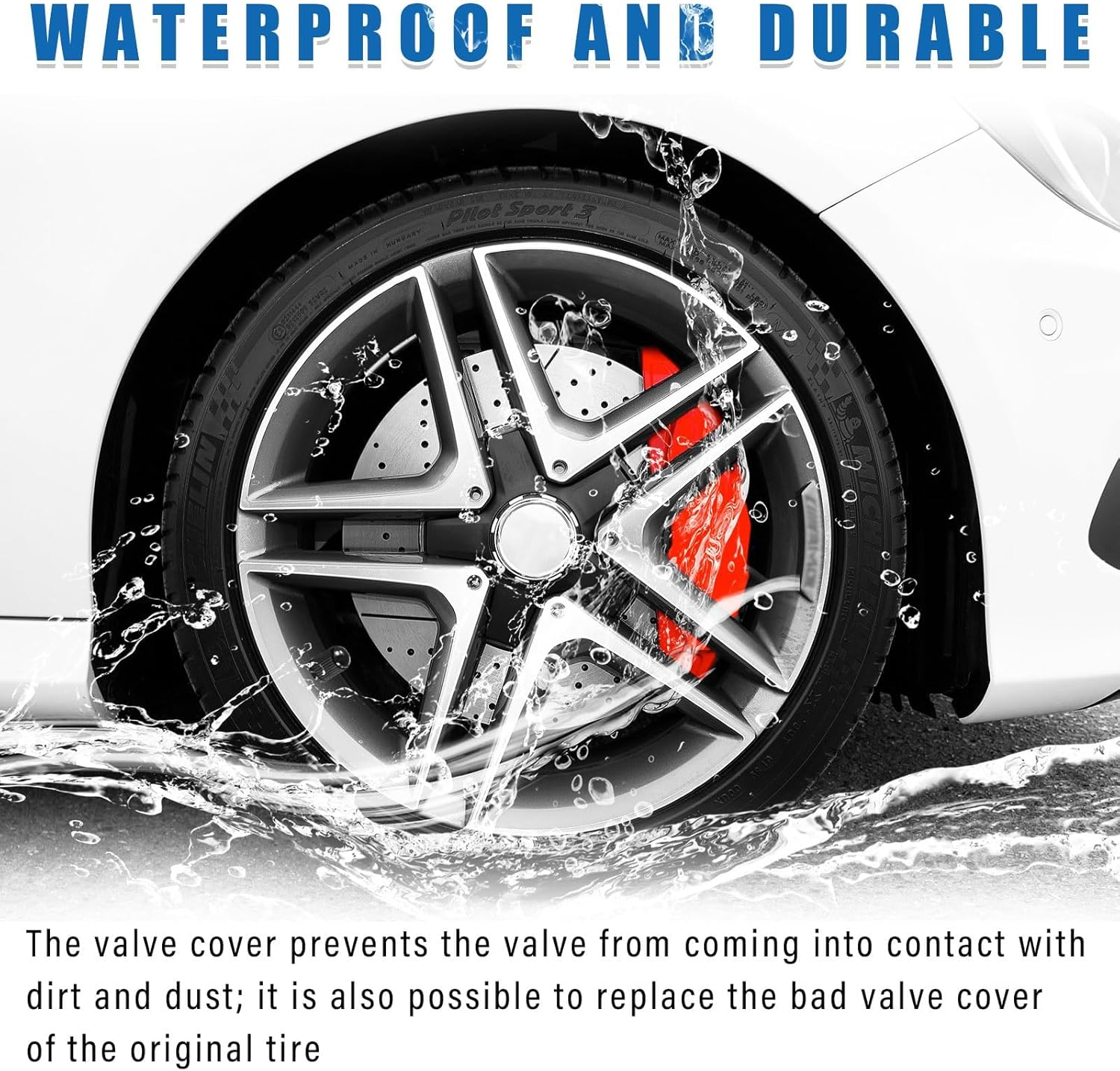 10PCS High Pressure Tire Valve Stems, TR600HP Car Copper Tubeless Snap-In Tire Air Valve Stem Kit, Universal Auto Decor Accessories Good for Larger or Heavy-Duty Vehicles image number 4