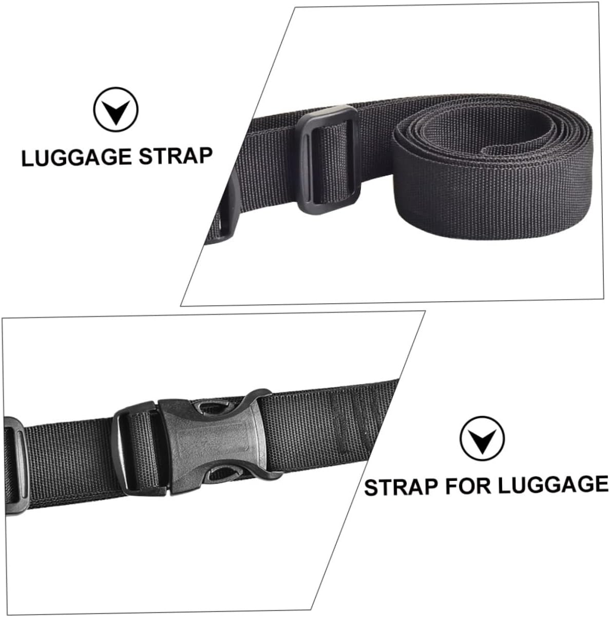 CONGARTENO 4Pcs Luggage Tie down Strap Lashing Straps for Suitcases Luggage Locks image number 4