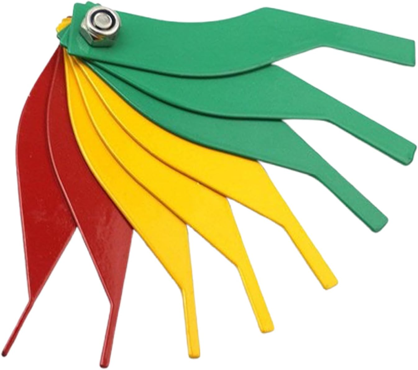 Combination Brake Lining Thickness Gauge - Upgraded Metal Brake Lining Thickness Gauge, Steel Car Automotive Brake Pad Measuring Ruler Tool/Measure Disc and Drum Brake Pads Color Coded/Sae & Metric image number 3