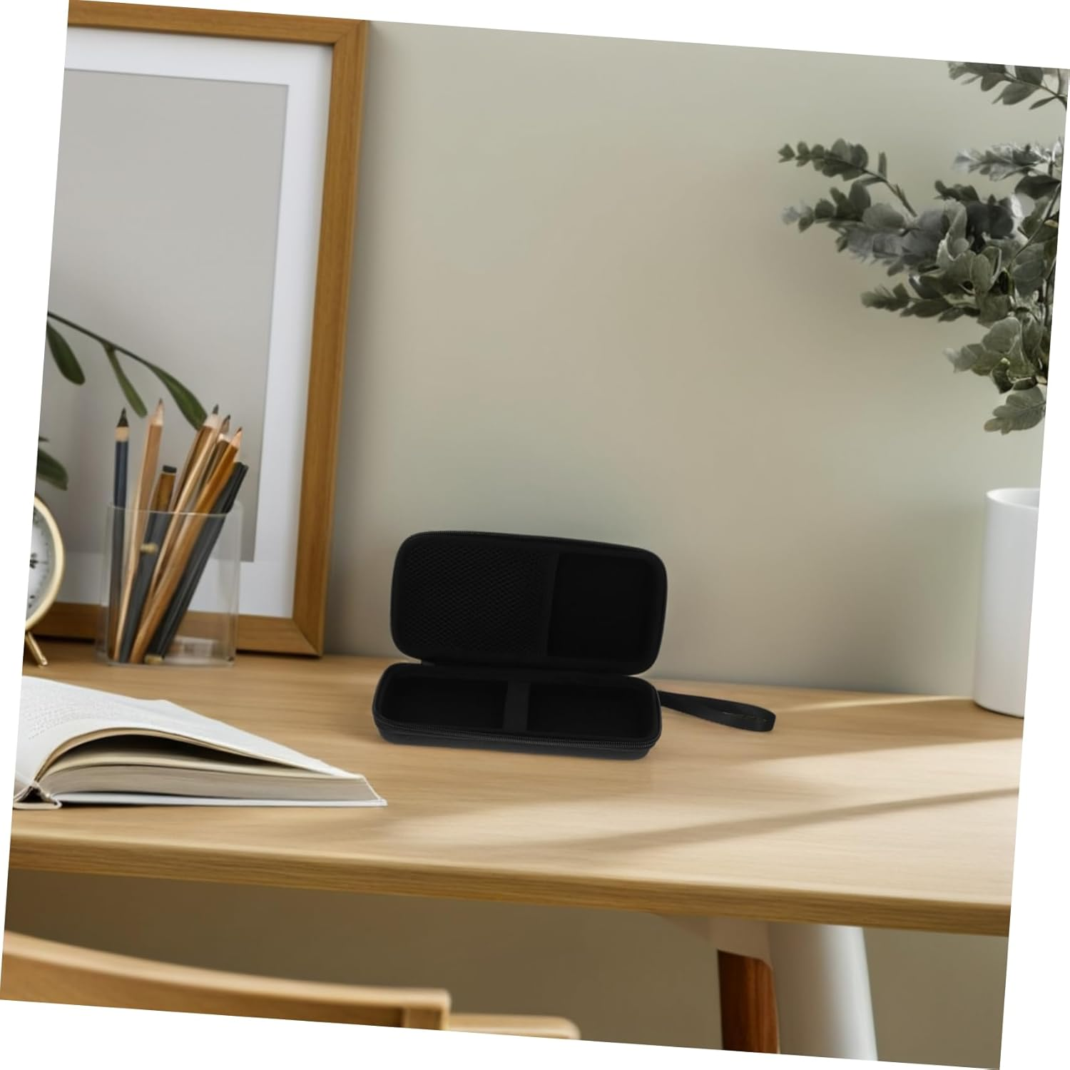 HOMSFOU Calculator Protective Case Large Capacity Mesh Pocket for Accessories Travel-Friendly Fits Ti- plus Graphing Calculator Pouch image number 2