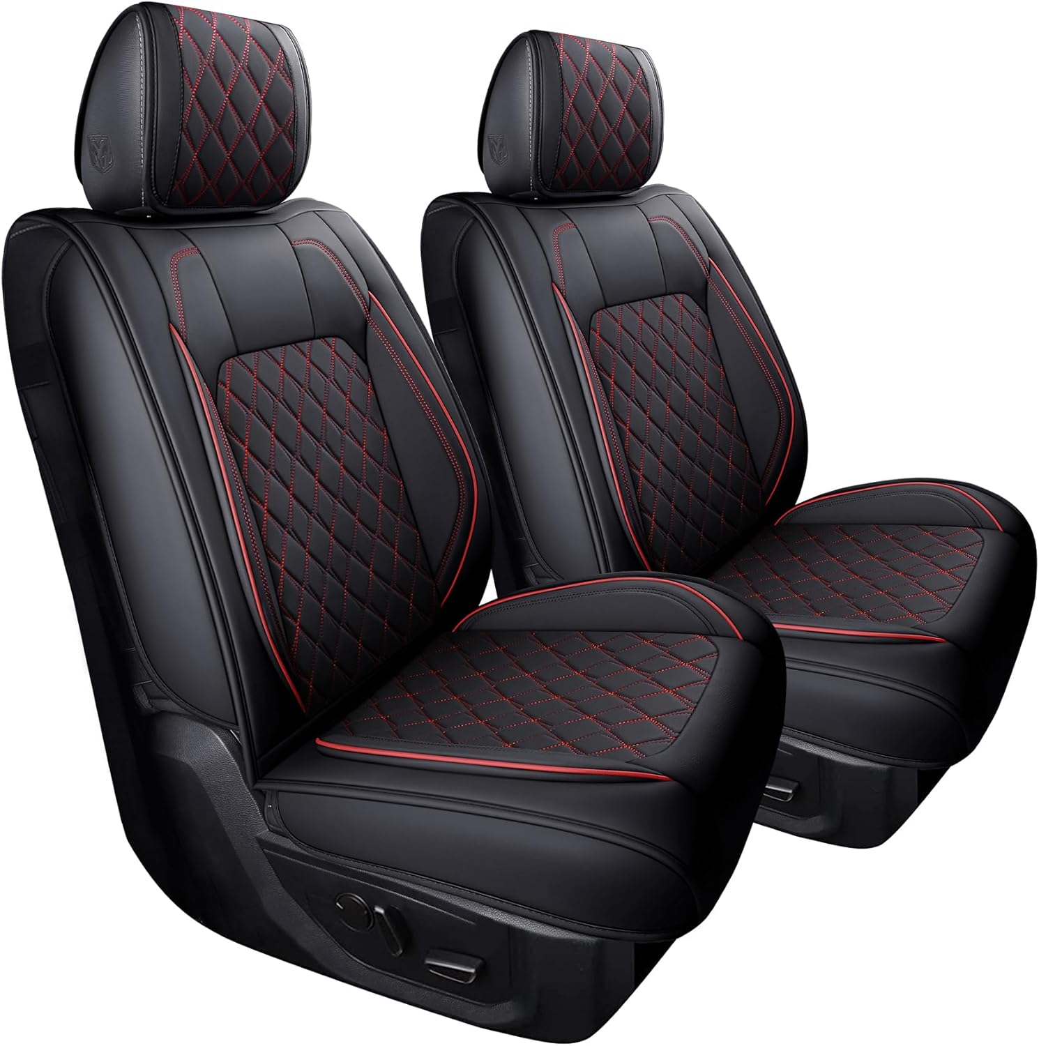 Aierxuan Dodge Ram Back Seat Covers Waterproof Leather Custom Fit 2009-2026 1500, 2010-2026 2500/3500 Crew Quad Regular Cab Pickup Cushions Compatible with Split Bench 40/60(Rear Seat/Black)