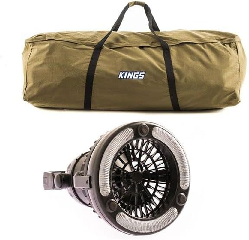 Adventure Kings Oversized Double Swag 400GSM Canvas Bag + 2In1 LED Light & Fan image number 2