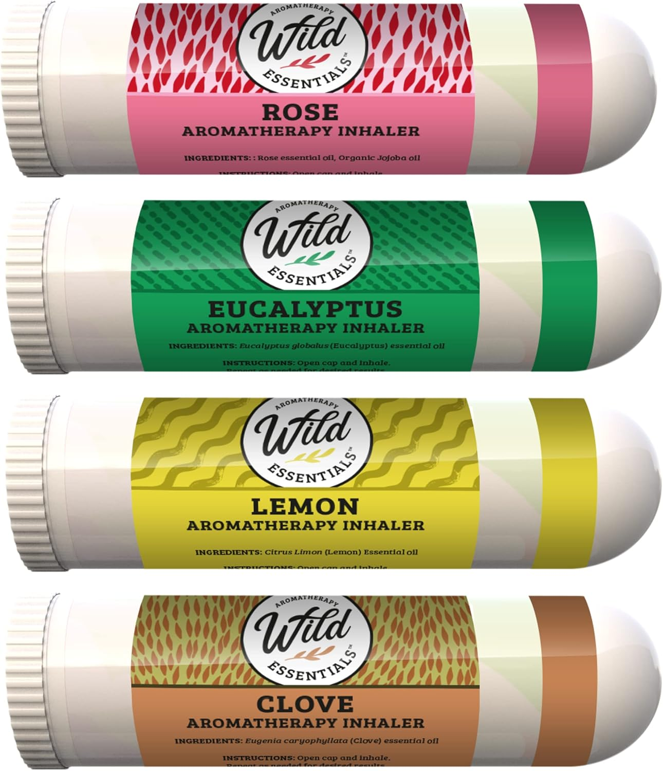 Wild Essentials Smell Retraining Kit Nasal Inhalers, Made in the USA, Pure Essential Oils, Olfactory Therapy, Loss of Smell, Aromatherapy White, White, Small-Medium image number 3