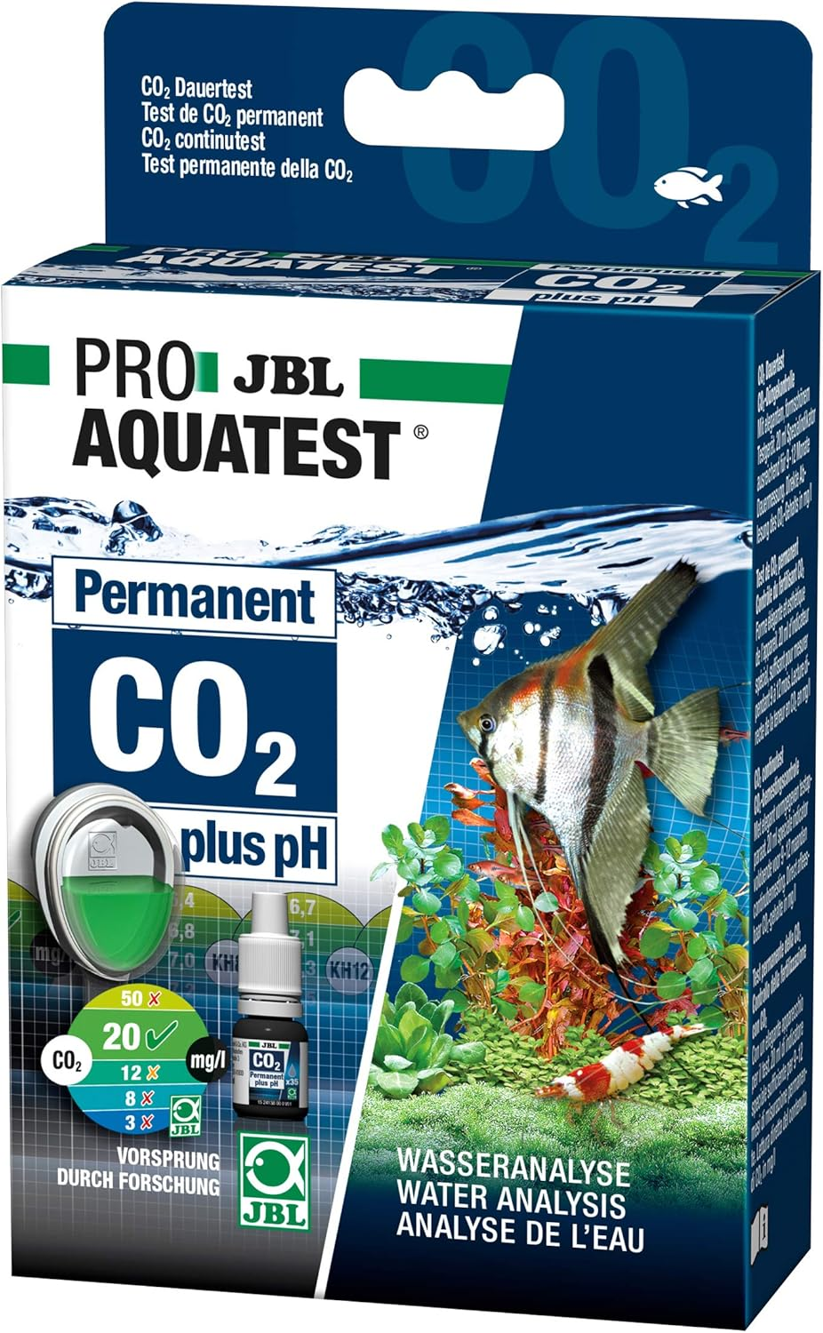 JBL Water Test Set, for Freshwater Aquariums, Proaquatest Co2-Ph Permanent image number 1