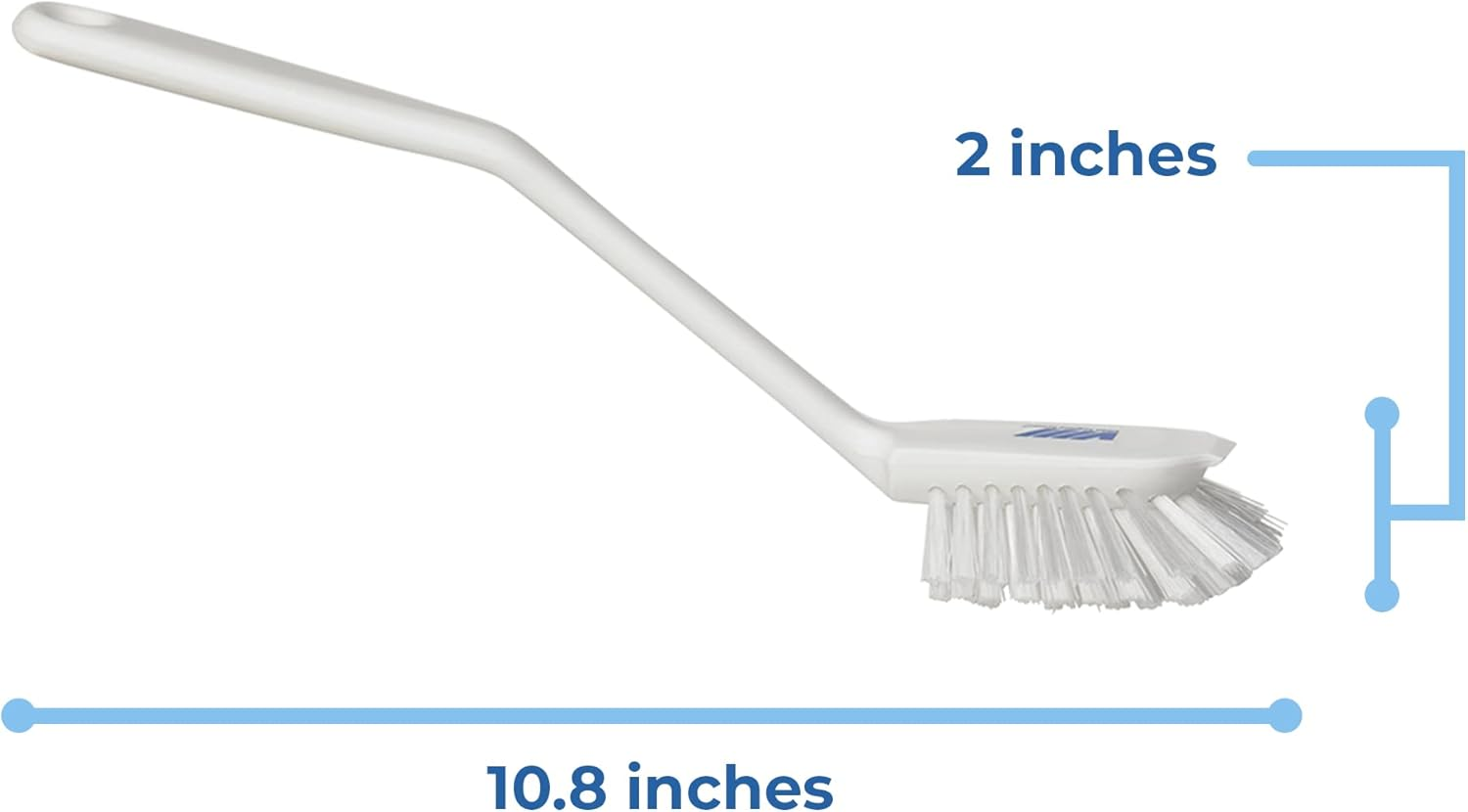 Kyowa Clean 42375 Kitchen Brush, White, Total Length 10.6 Inches (27 Cm), Vikan Dish Brush image number 6