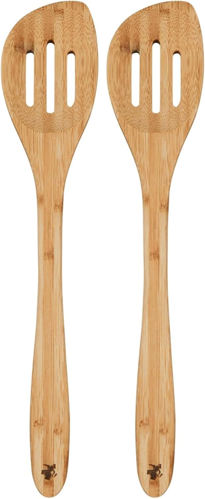 Maxwell & Williams Evergreen Bamboo Slotted Peaked Spoon, 33 Cm image number 2