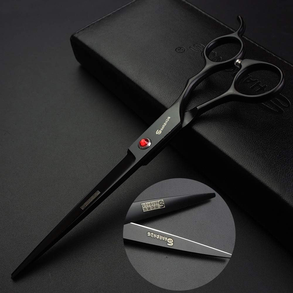 7" Professional Hairdressing Scissors Hairdressing Scissors Black Right Hand image number 1