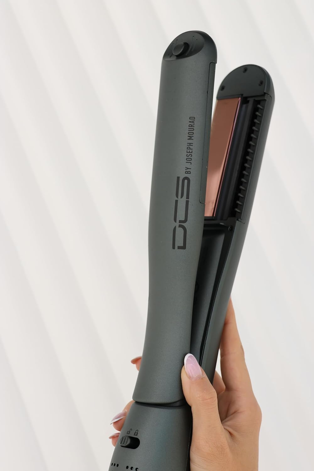 DCS by Joseph Mourad All-In-1 Hair Styling Tool, Professional Dryer, Curler and Straightener, Black image number 4
