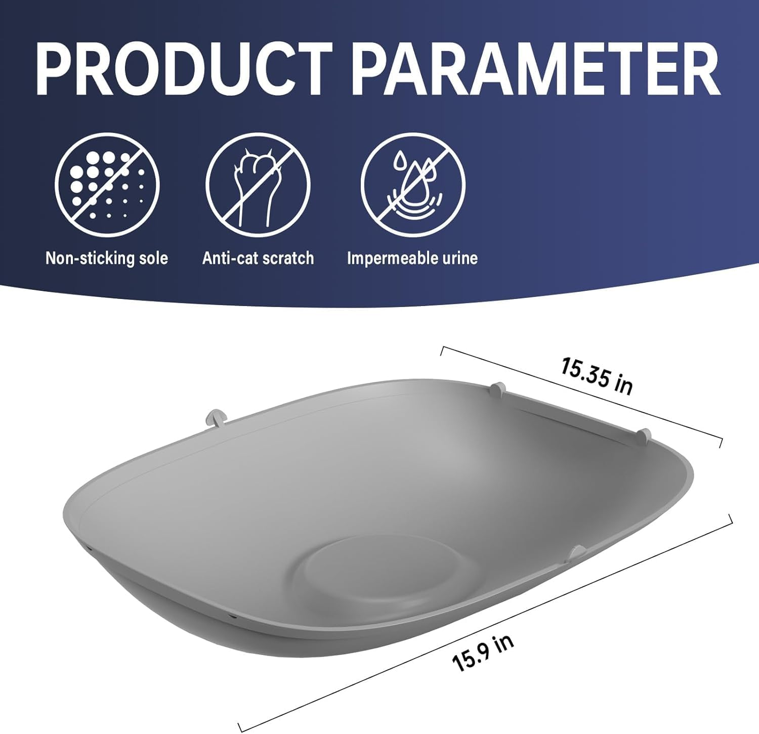Silicone Base Support Mat for the Smart Litter Box Soft Capsule Bottom Stand, Prevents Litter Leakage image number 2