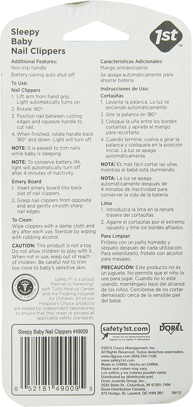 Safety 1St Sleepy Baby Nail Clippers image number 3