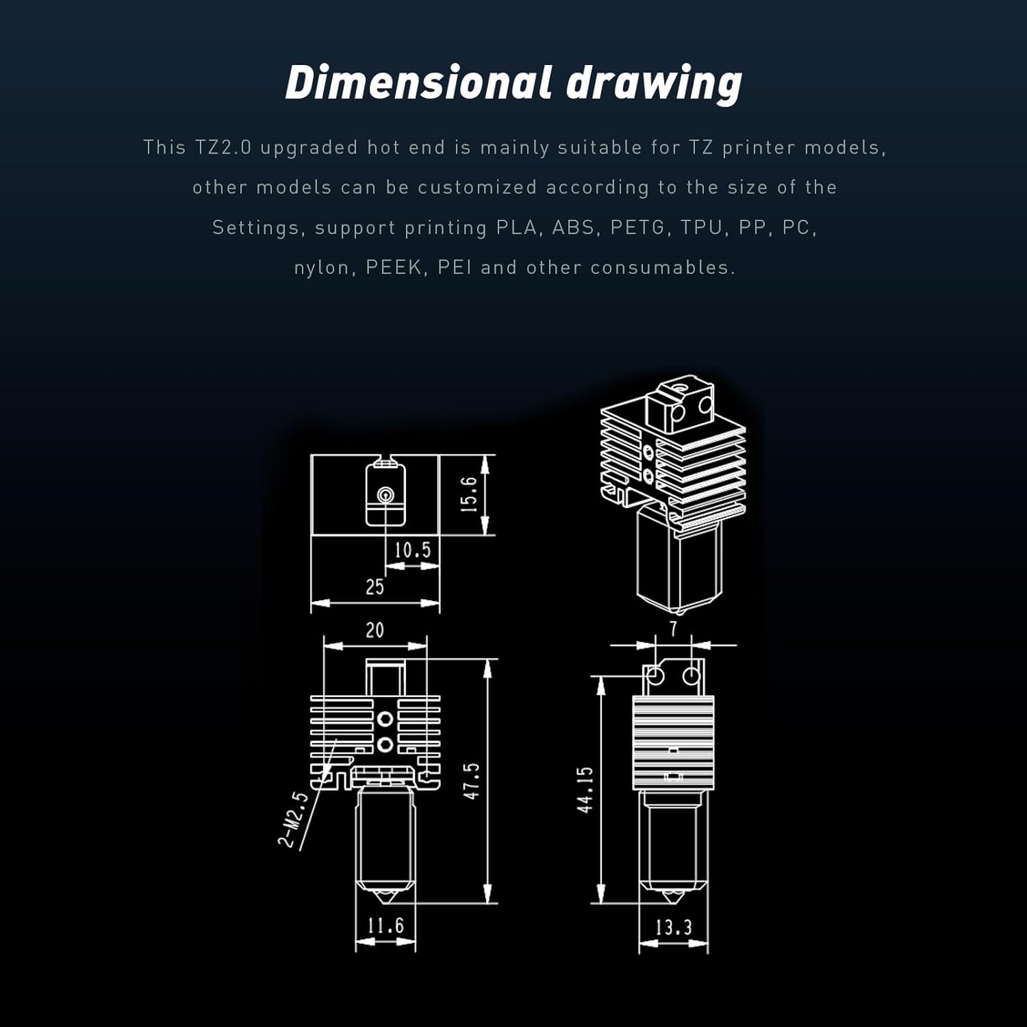 Bambu Labs Hotend X1 Carbon Assembly with Removable Hardened Steel 0.4Mm Nozzle Hotend for Bambu Labs X1 Series 3D Printers image number 3