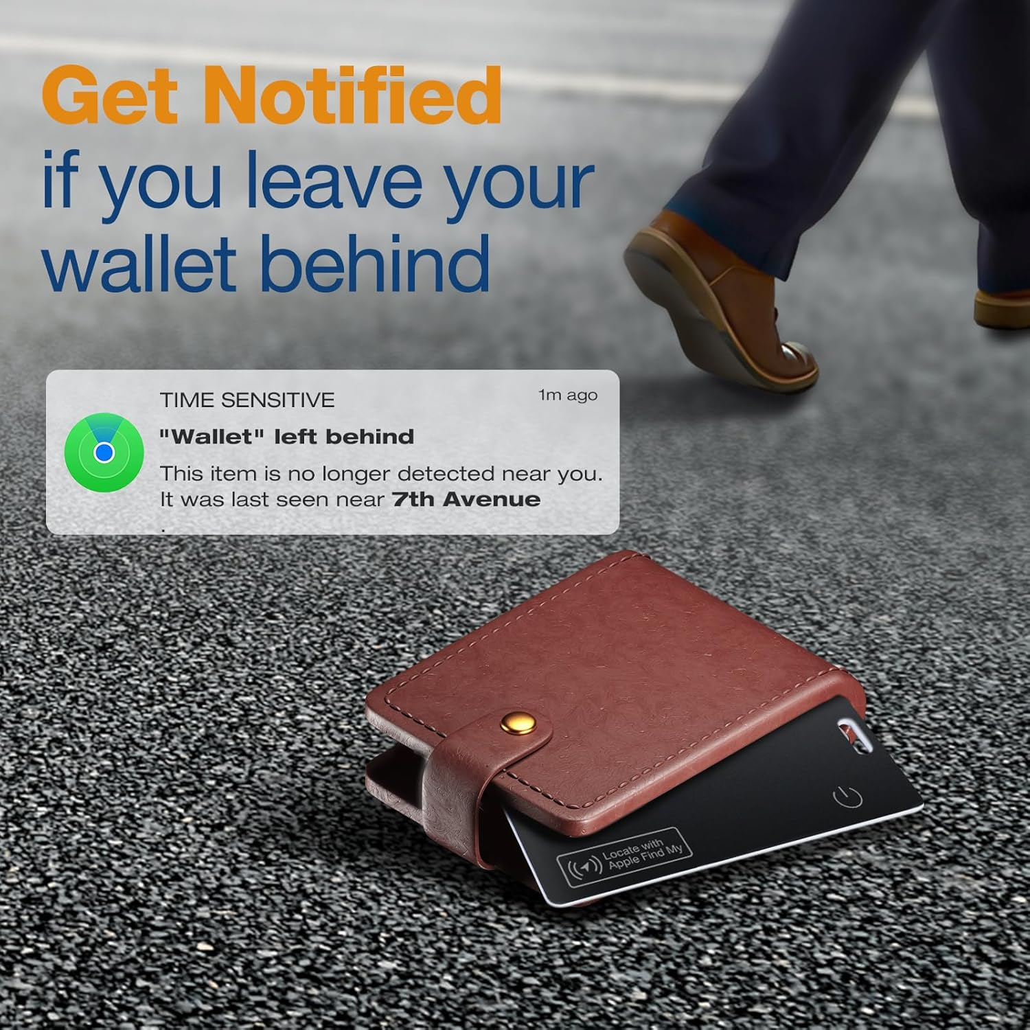 Airtag 2 Pack Wallet Tracker Card 0.06In Slim - Airtag Card Smart Tag IP68 Waterproof, Works with Apple Find My, Apple Air Tag for GPS, Keys, Purse, Credit Card (Ios Only) image number 6