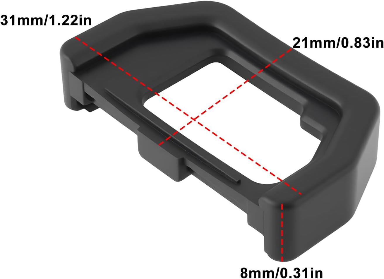 SING F LTD 2PCS EP-15 Eyepiece Viewfinder Protection Hood Compatible with Olympus OMD E-M10IIB / E-M5II Mark II Camera Eyepiece image number 6