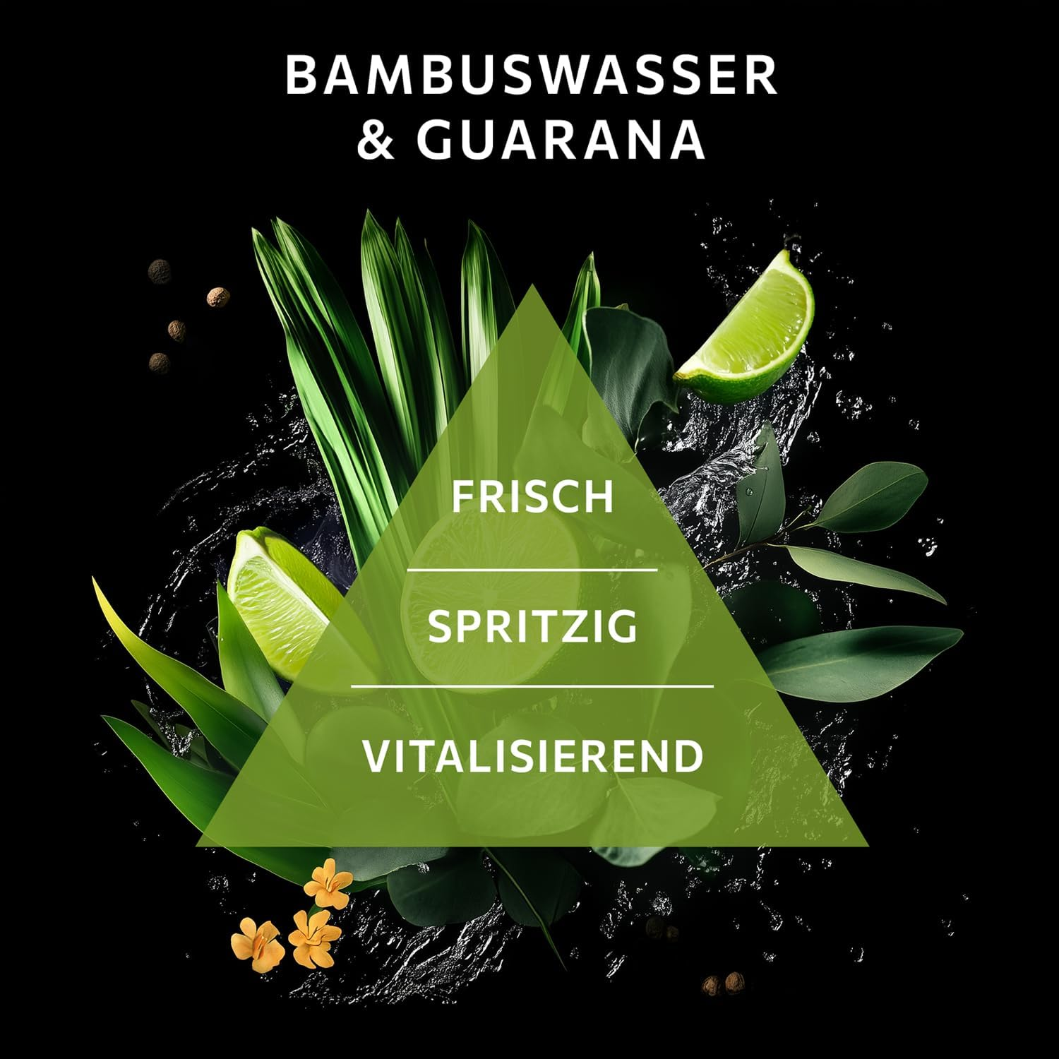 VANDINI MEN JUNGLE TRAIL 3-In-1 Shower Gel for Men, 200 Ml with Bamboo Water & Guarana, 3-In-1 Men'S Shower Gel for All Skin Types, Vegan, Parabens & Silicones, Made in Germany image number 3