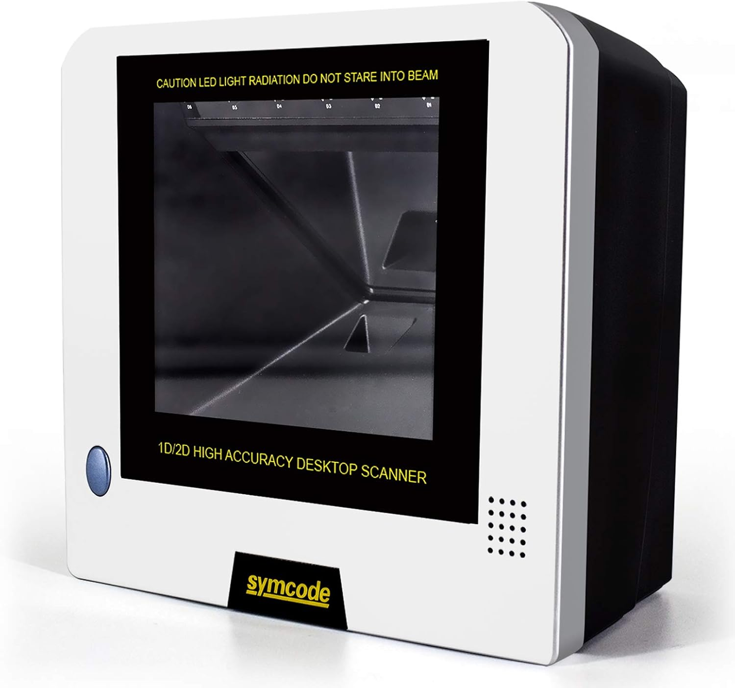 Symcode 1D 2D QR Desktop Barcode Scanner, Omnidirectional Hands-Free Automatic USB Barcode Reader Scanner, Capture Barcodes from Mobile Phone Screen, Automatic Image Sensing Barcode Scanner