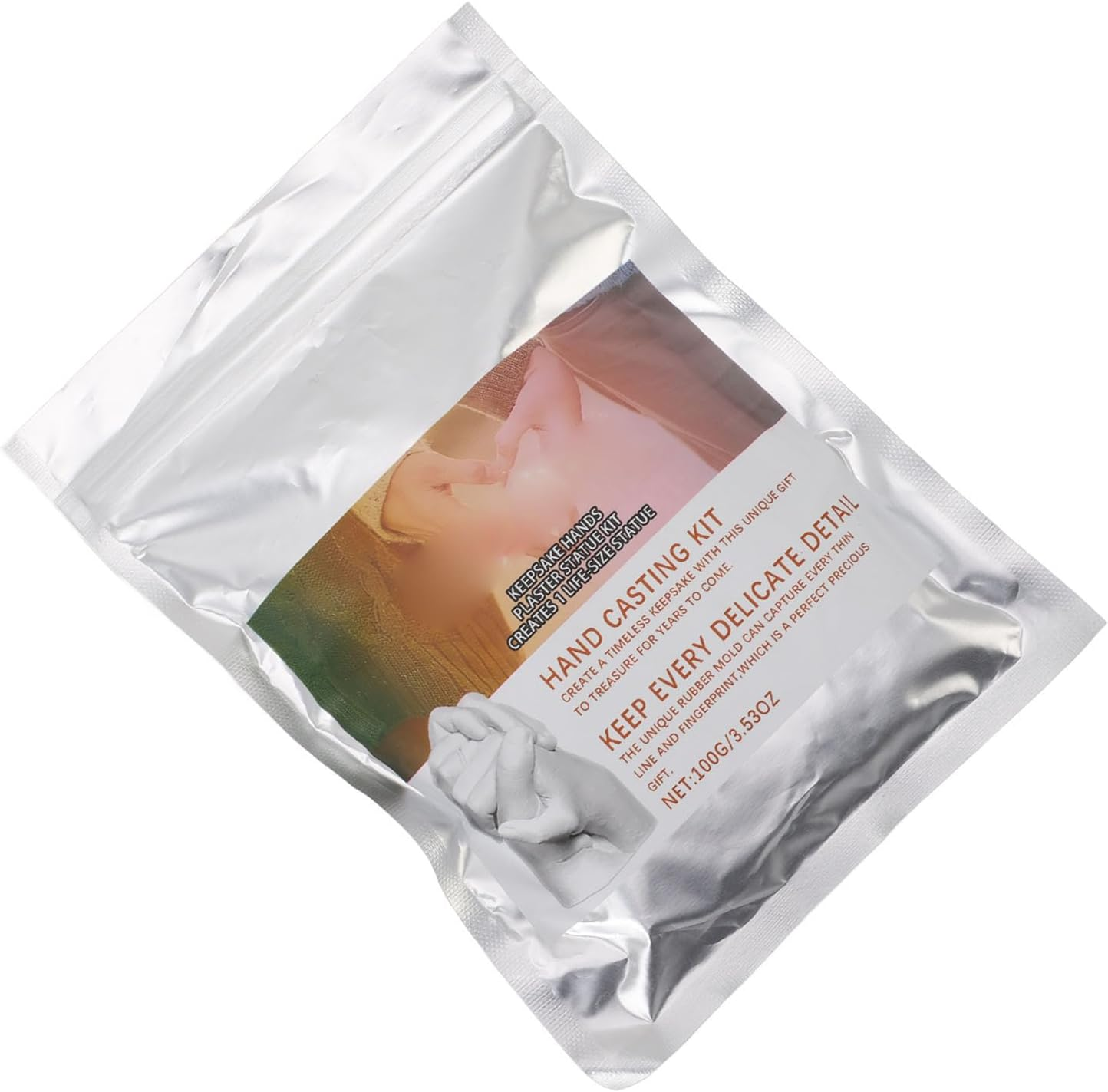 All Ages Molding Powder Craft Kit Hand Casting Supplies with Dual Formulas, User Friendly DIY Kit for Couples, Art Therapy image number 5