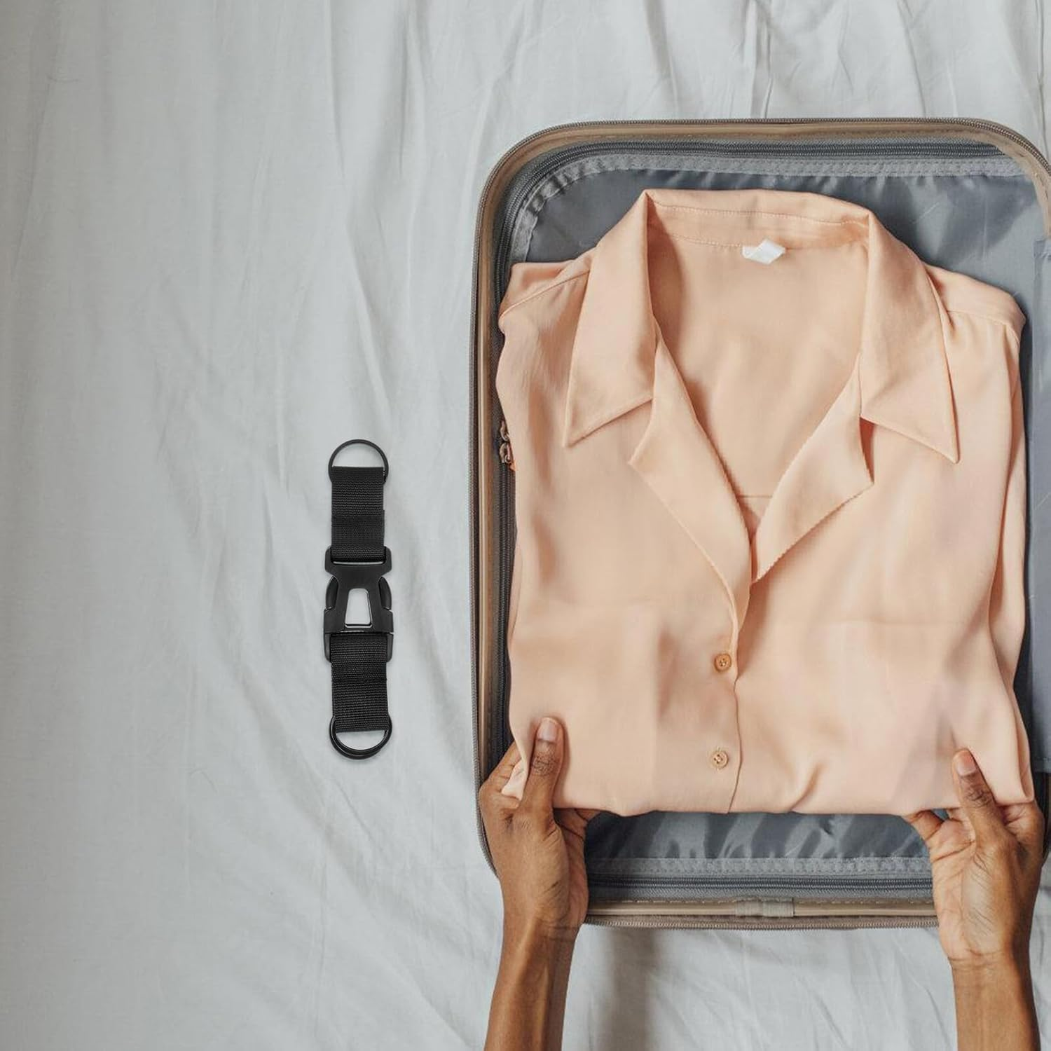 ORFOFE Adjustable Travel Luggage Strap with Buckle for Suitcases Lightweight Outdoor Belt for Secure Packing and Convenient Carrying Travel Accessory for Hiking and Camping image number 6