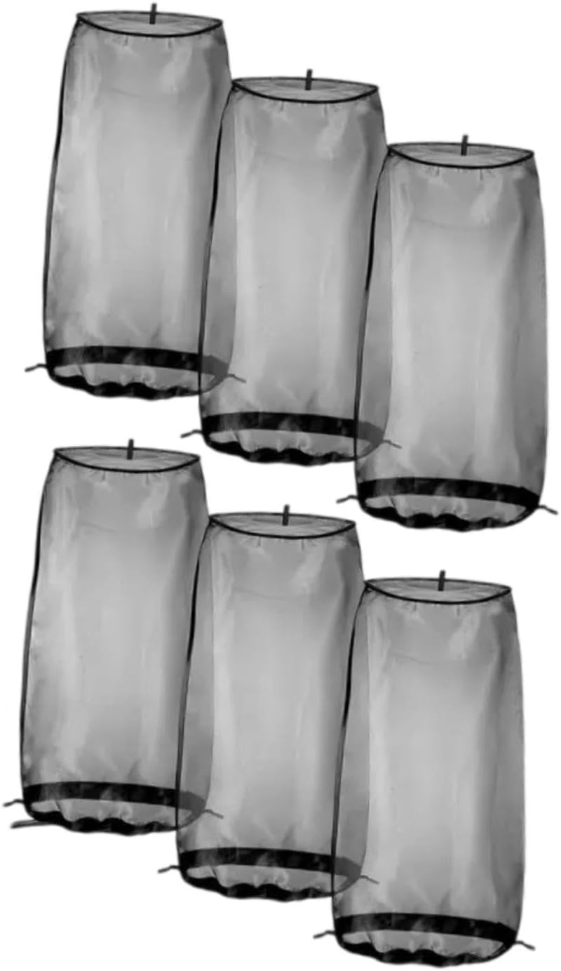 "Abbraccia" 6X Wig Storage Bag Packaging Bag Wig Cover with Drawstring for Transportation, Traveling Salon, Black - Black image number 6