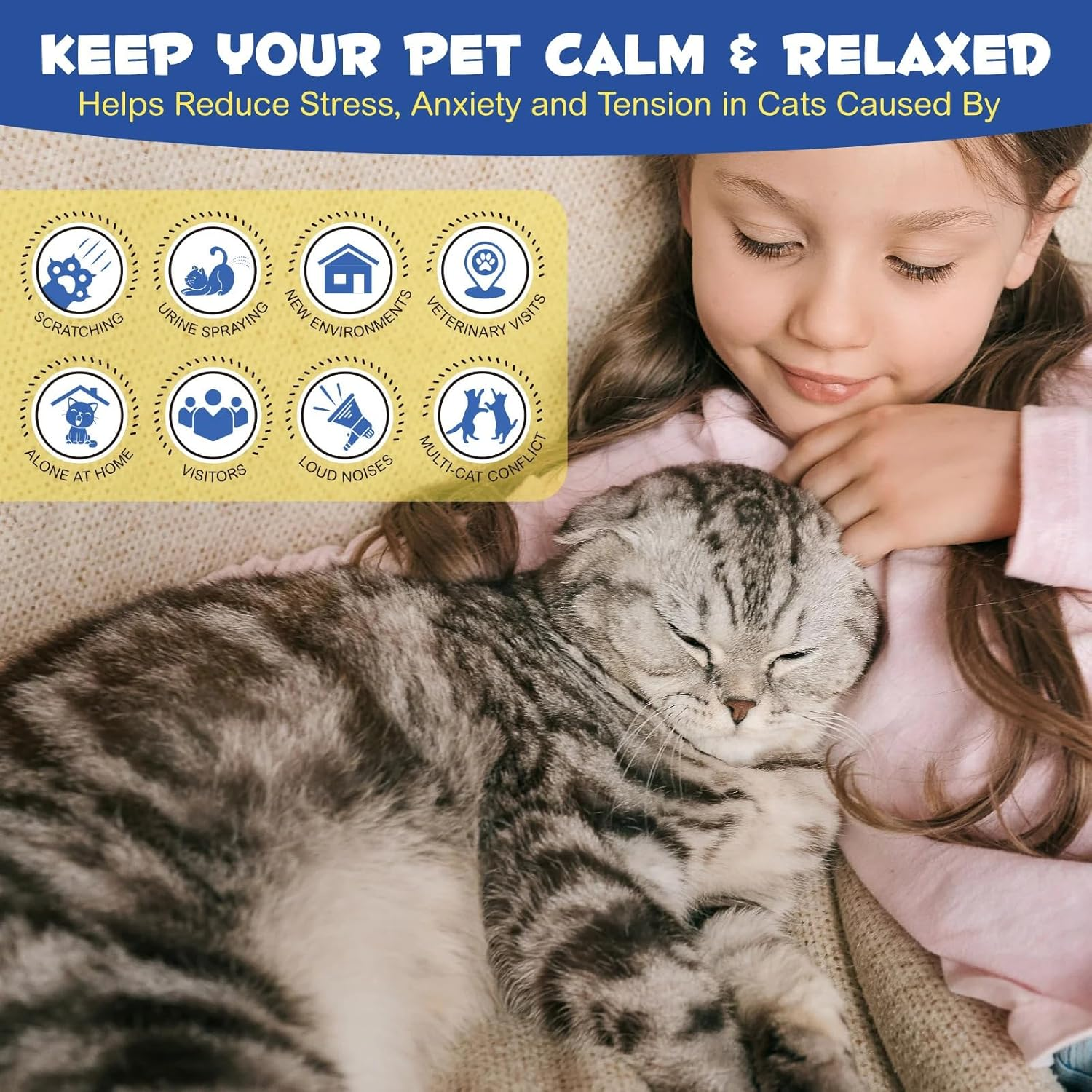 Cat Calming Phermone Solution Refills | Mimics Natural Pheromones | Reduces Stress and Unwanted Behaviors | 2 Pack, 48Ml Each