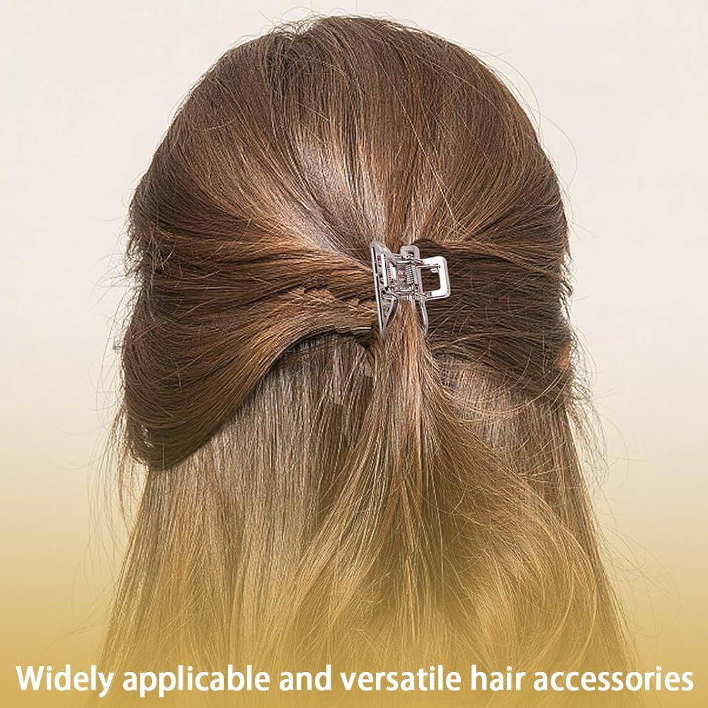 8 Pack Metal Hair Claw Clips,Hair Catches Barrettes,Hair Ornament,Strong Hold Claws,Non-Slip Hair Styling Accessories,Hair Pins,For Women Half Bun image number 2