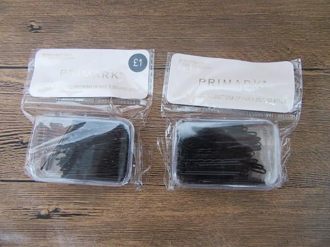 10Pkts X 60Pcs Invisible Black Hair Clips Flat Top Bobby Pins image number 3