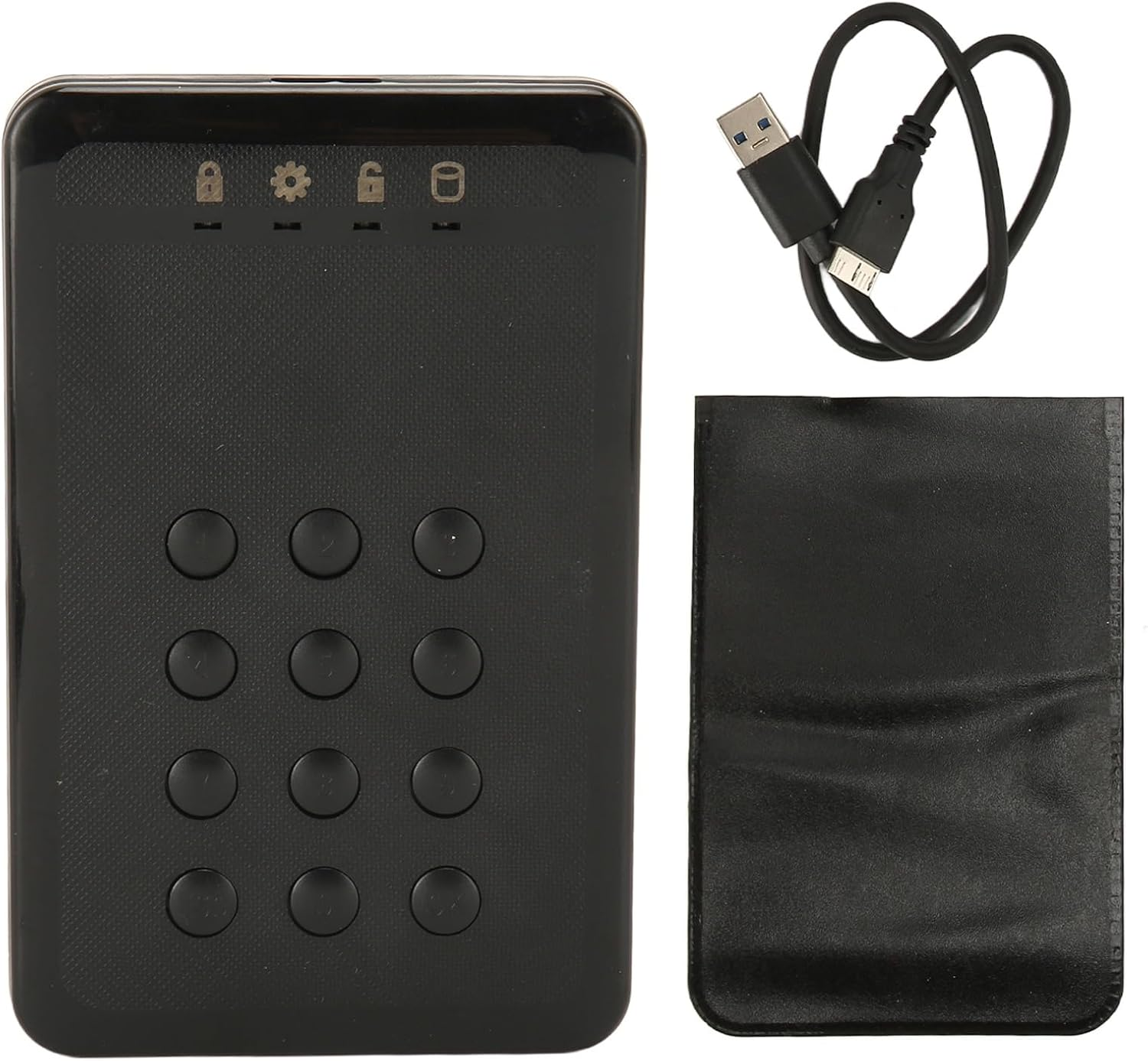 External Hard Drive Enclosure, 2.5Inch SATA to USB 3.0 Hard Drive Enclosure with USB 3.0, Encrypted Hard Drive Case for for OS X, for Linux, for Chrome, for Android (Not Inclube Hard Disk) image number 6