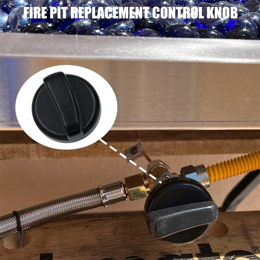 4 Pieces Heater Replacement Parts,D-Shape Heater Knob Universal,Control Knob for Patio Heater Gas Fireplace Fire Pit,Easy to Install for Most Patio Heaters and Gas Fireplaces(Black) image number 3