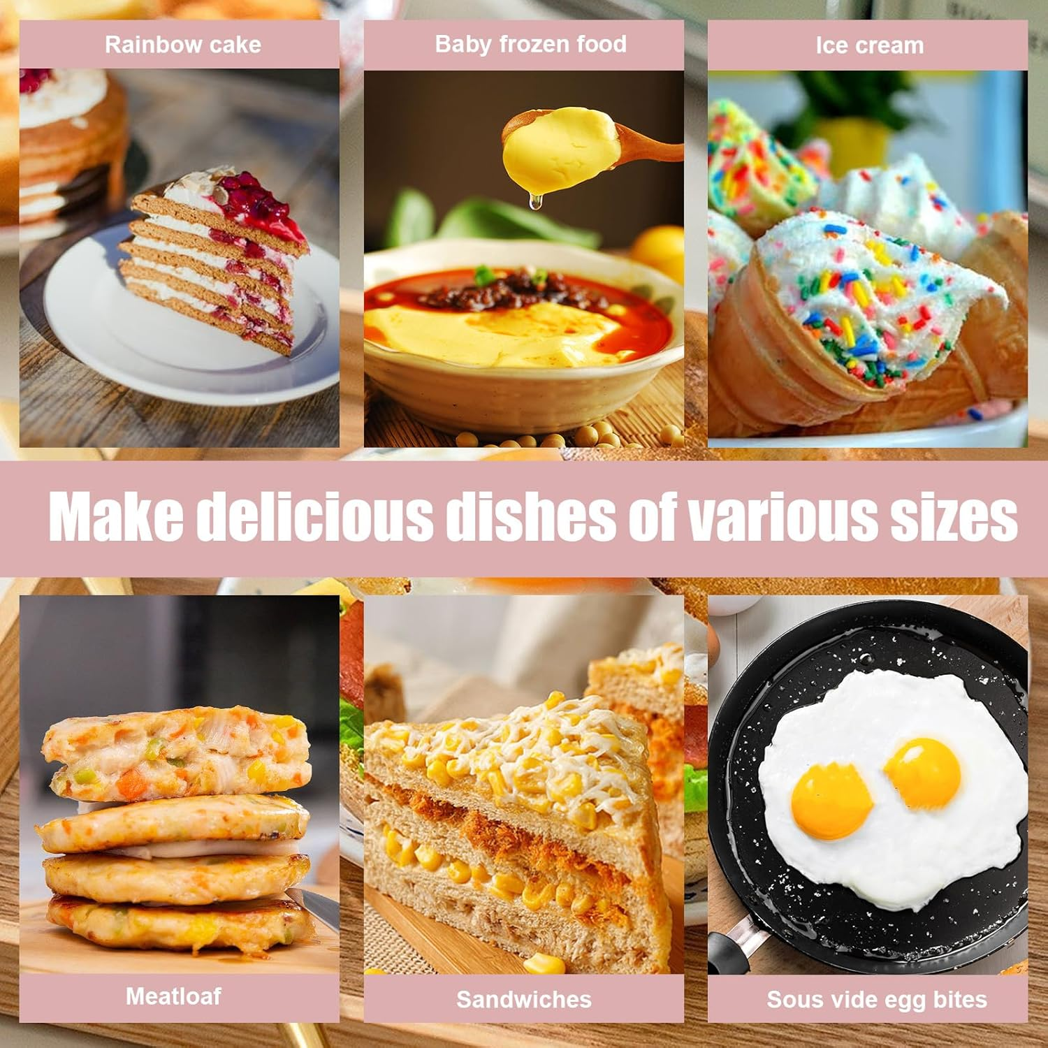 3Pcs Silicone Microwave Egg Cookers, Air Fryer Egg Tray Sous Vide Egg Bite Cooker Air Fryer Egg Mold Egg Poacher Cups for Ovens Microwave (Pink) image number 4