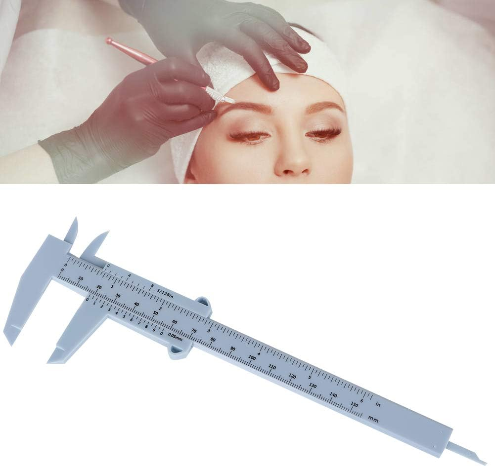 Plastic Eyebrow Tattoo Ruler, Eyebrow Vernier Caliper, for Salon Tattoo Supplies Tattoo Accessories Home image number 3