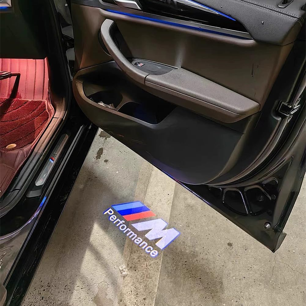 Kiwinvou 2 Pieces Car Door Projector Lights for Door LED Light Logo Welcome Light Compatible for 1/3/4/5/6/7/X1/X2/X3/X4/X5/X6/X7/M/Z/GT image number 2