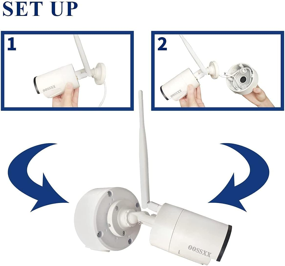 (Metal Aluminum & Waterproof) Junction Box Mount Bracket, Universal for Bullet Security Camera, Aluminum Waterproof Hide Cable Junction Box Compatible with Solar Panel, Fits Wall Ceiling (4Pcs) image number 1