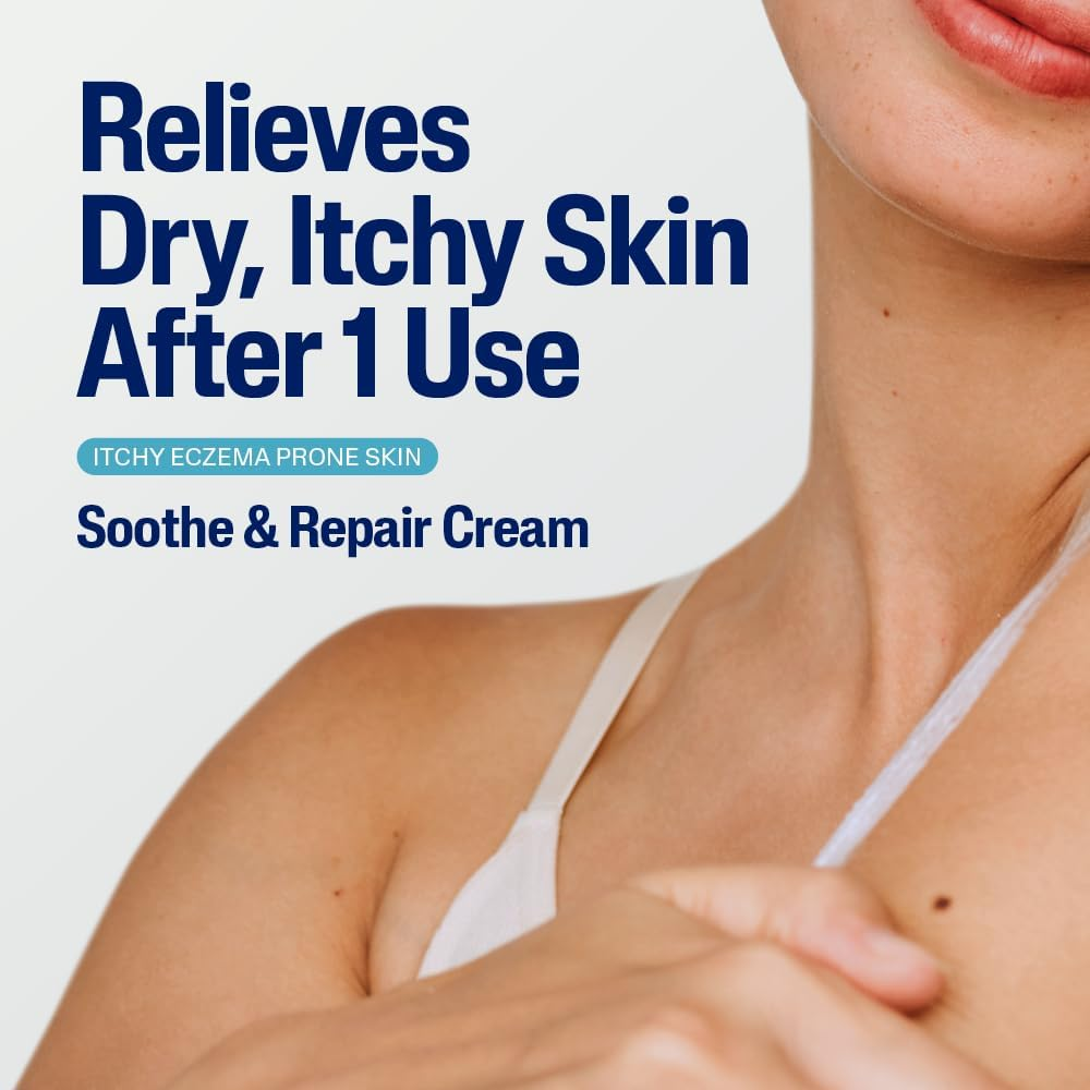 Cetaphil PRO Eczema Prone Soothe & Repair Cream 226G. with Ad-Resyl&trade;, Filaggrin Technology and Ceramides to Help Soothe and Repair Eczema-Prone Skin. Fragrance-Free, Non-Comedogenic, 48H Hydration. Dermatologist Tested for Sensitive Skin. image number 4