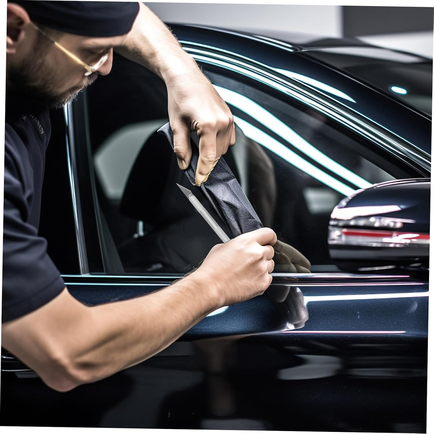 GLEAVI 1Set Car Wrapping Tool Kit Automotive Vinyl Application Squeegee Utility Cutter Blades for Window Tinting and Vinyl Wrap Projects image number 1