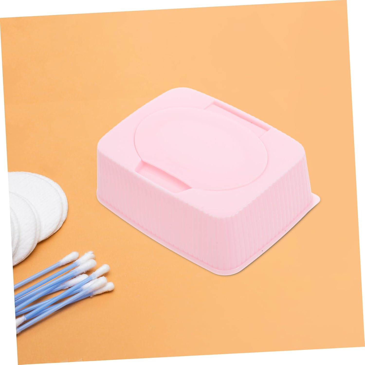 Versatile Tissue Box Holder Refillable Wipes Box Portable Compact Storage image number 5
