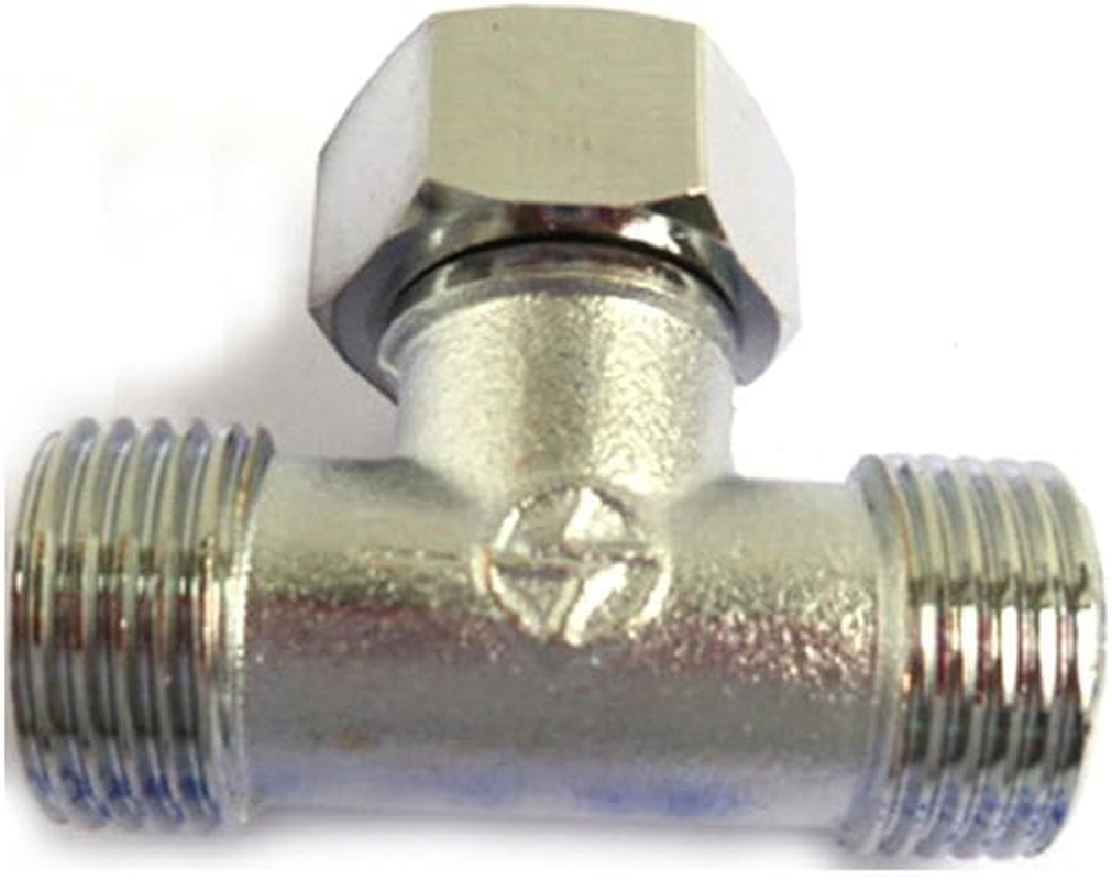 Diverter Valve 3 Way T-Shape Adapter 1/2" Shower System Component Replacement Part Water Diverter Valve for Water Piping, Indoor Gas Pipeline, Solar Air Conditioning Piping Systems(Type B) image number 4